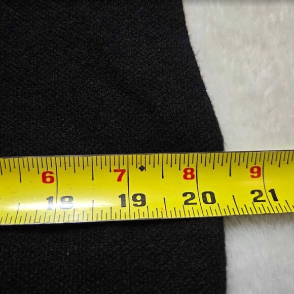 New M By Anthropologie the Gemini cap-sleeve Twofer sweater + dress set in blac - Picture 11 of 12